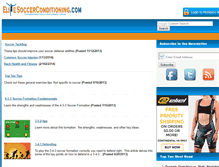 Tablet Screenshot of elitesoccerconditioning.com